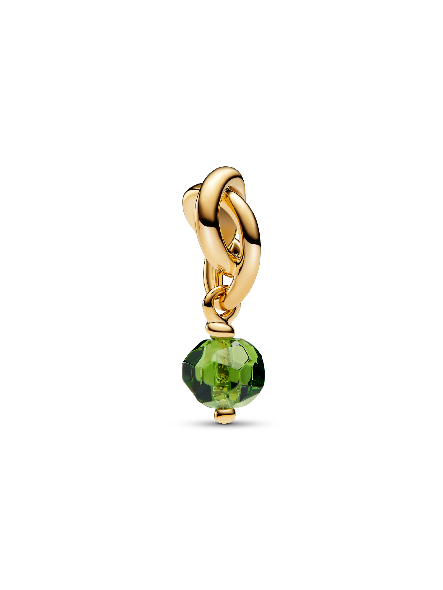 August Crystal Birthstone Eternity Circle Dangle Charm