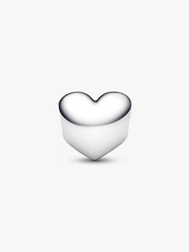 Engravable June Mother of Pearl Birthstone Heart Charm