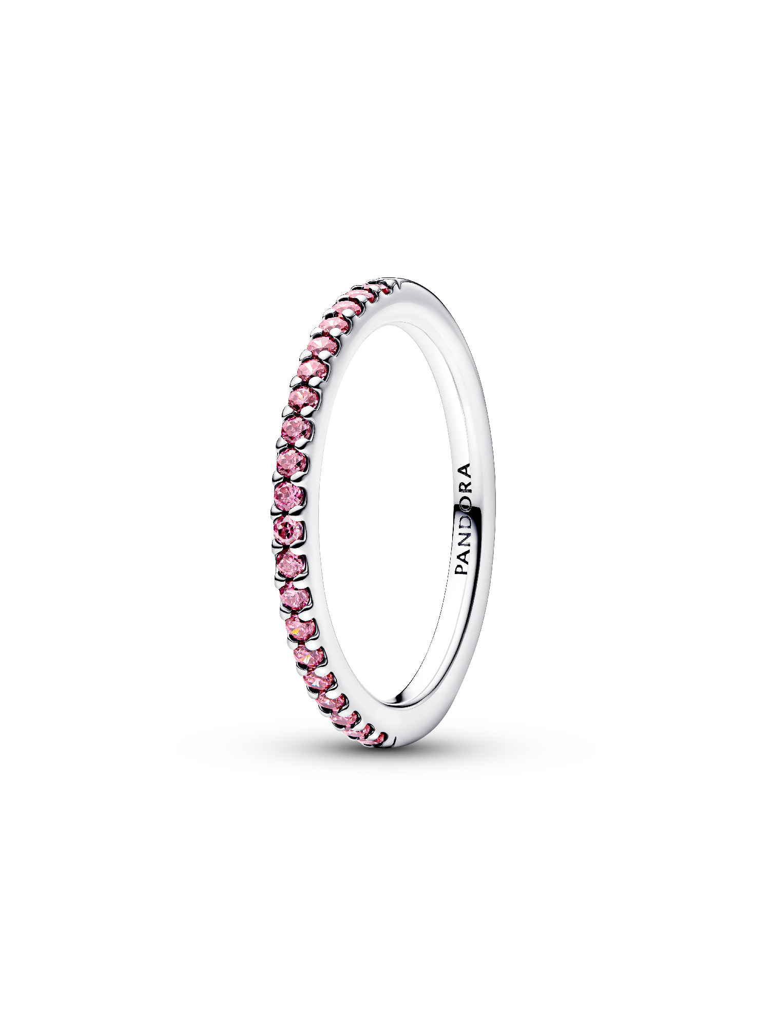 Sparkling Pink Band Ring