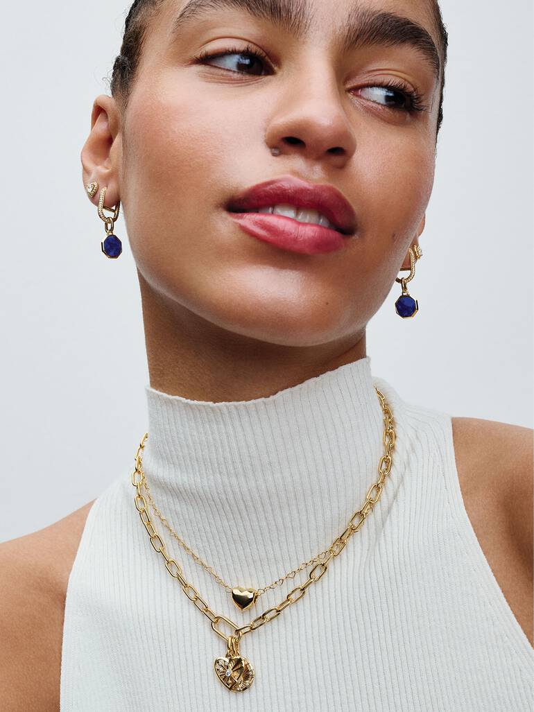 Pandora ME Pavé Single Link Earring