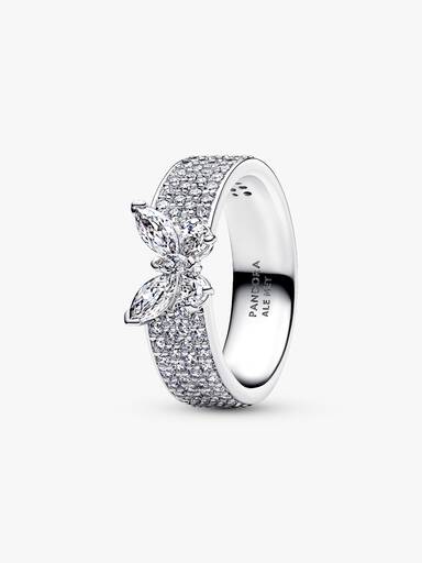 Sparkling Butterfly Bold Ring
