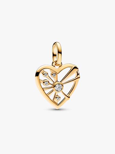 Heart & Rays Medallion Charm