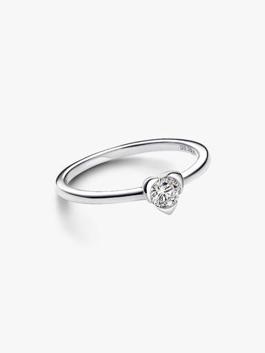 Lab-Grown Diamond Heart Ring