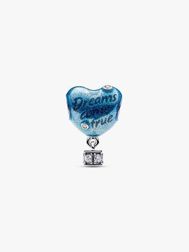 Hot Air Balloon Heart Charm