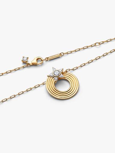 Sparkling Shooting Star Pendant Necklace