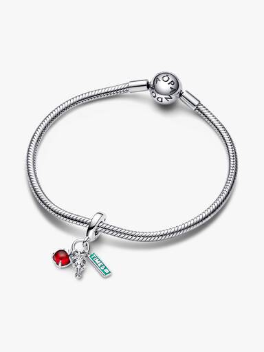 NYC Apple, Torch and Street Sign Triple Dangle Charm