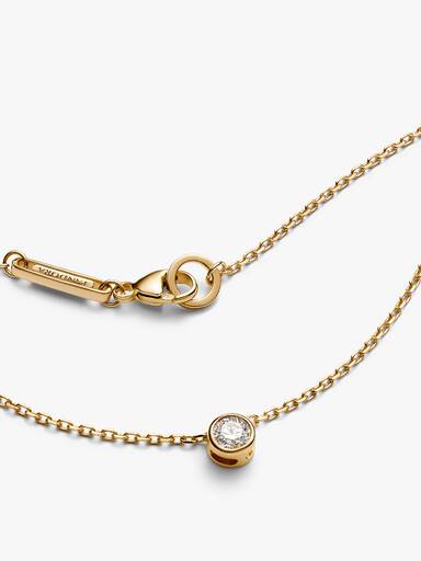 Pandora Era Lab-Grown Diamond Bezel Pendant Necklace