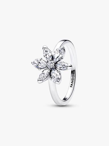 Herbarium Sparkling Flower Cocktail Ring