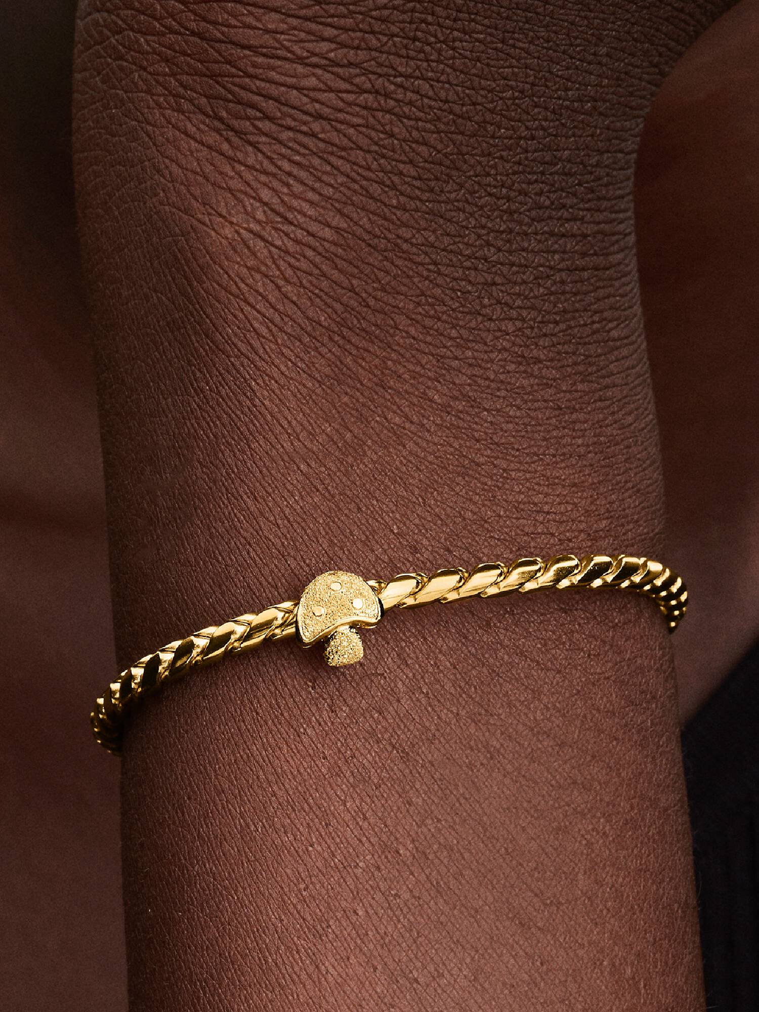 Textured Mushroom Mini Charm
