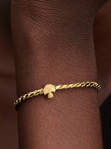 Textured Mushroom Mini Charm