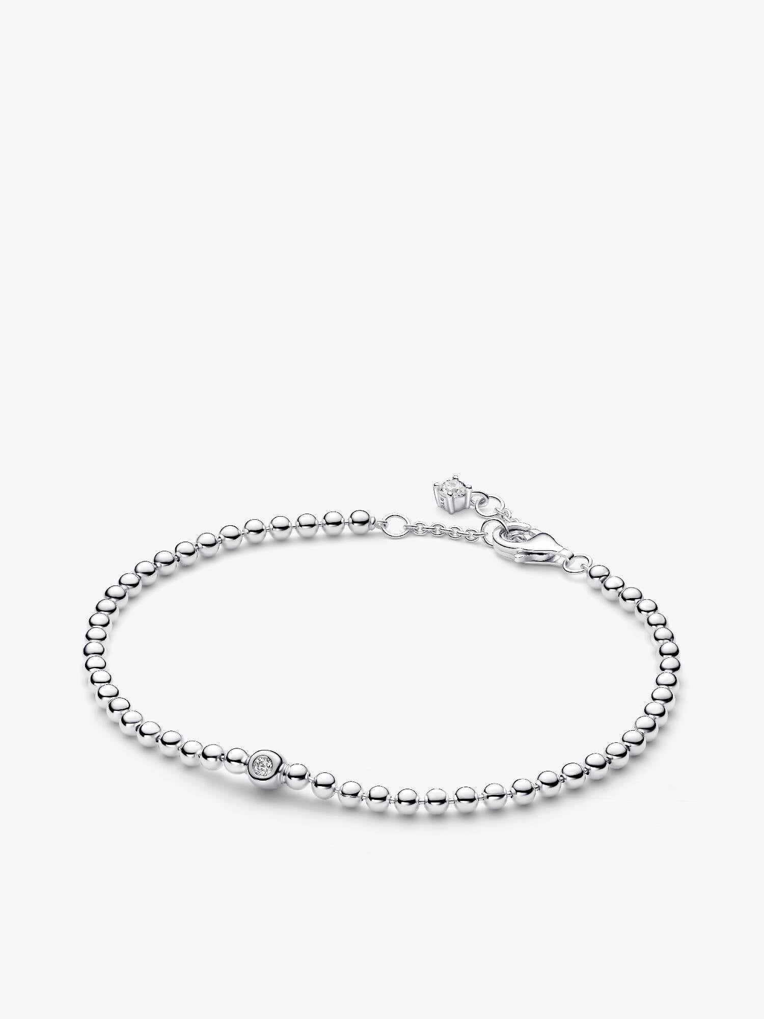Beads & Sparkling Stone Bracelet