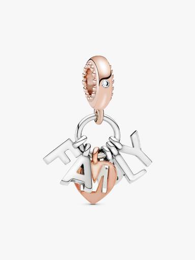 Family Letters Dangle Charm