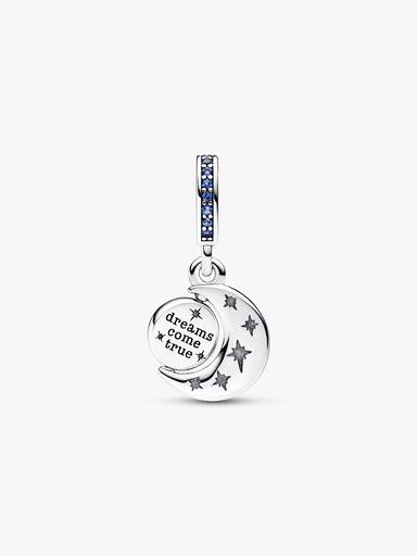 Sparkling Moon Spinning Dangle Charm
