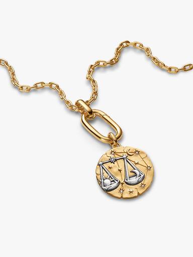 Libra Zodiac Oversized Medallion Charm