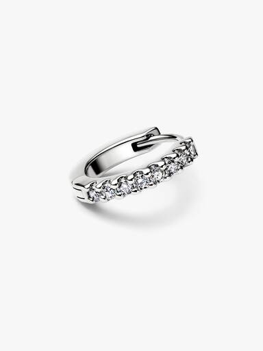 Pandora Era Lab-Grown Diamond Pavé Single Hoop Earring