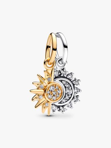 Splittable Sun & Moon Dangle Charm