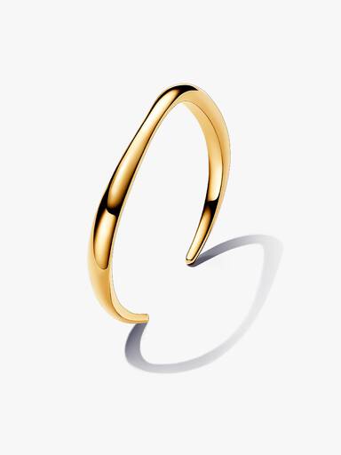 Organically Shaped Open Bangle