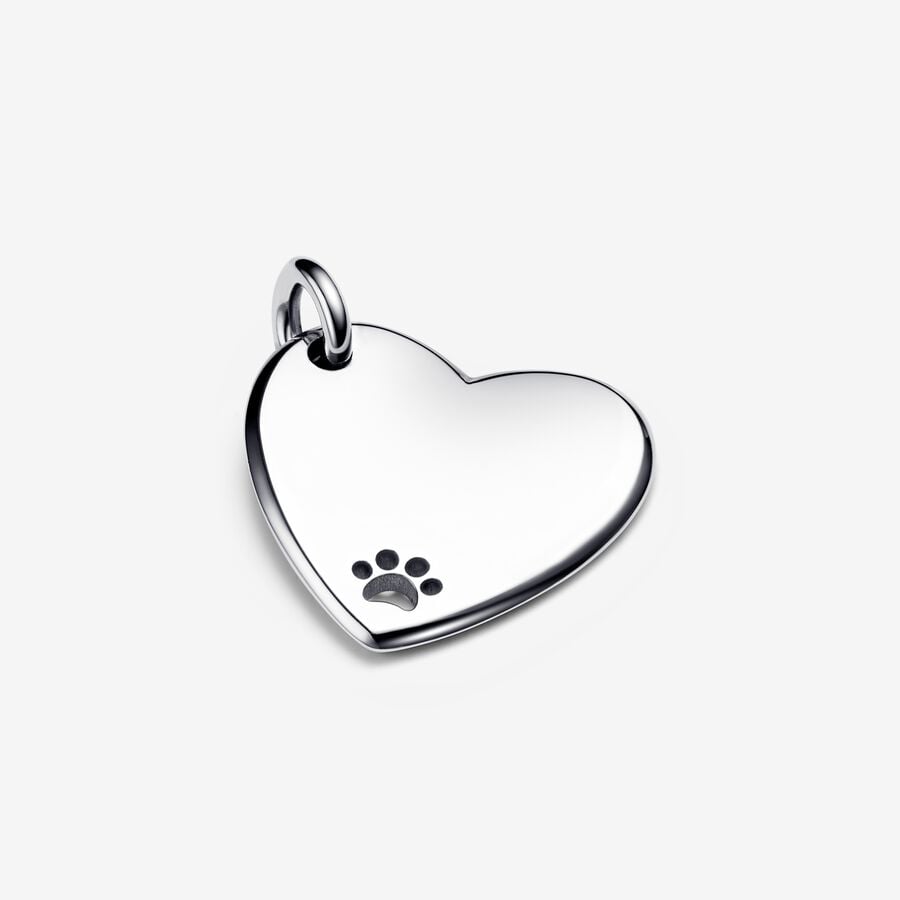 Engravable Heart Pet Collar Tag image number 0