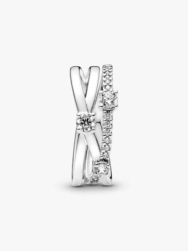 Sparkling Triple Band Ring