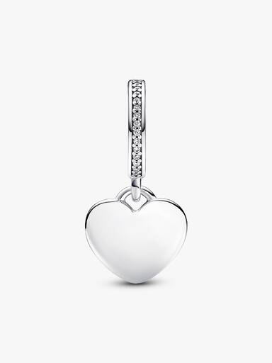 South Australia Engravable Dangle Heart Charm