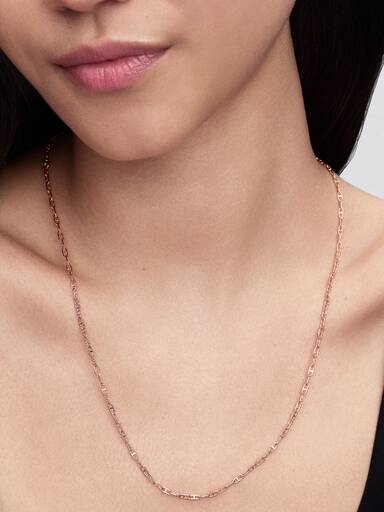 14k rose gold-plated necklace