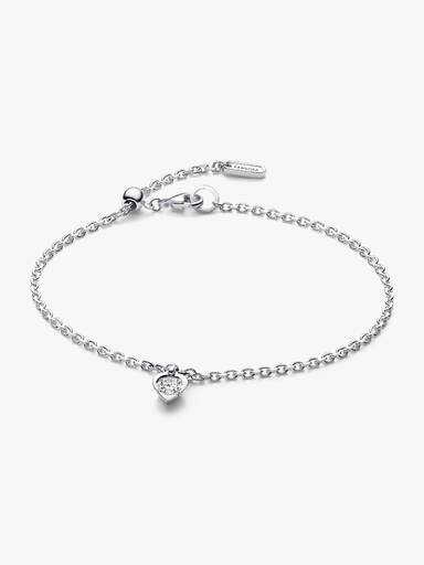 Pandora Talisman Lab-Grown Diamond Heart Chain Bracelet