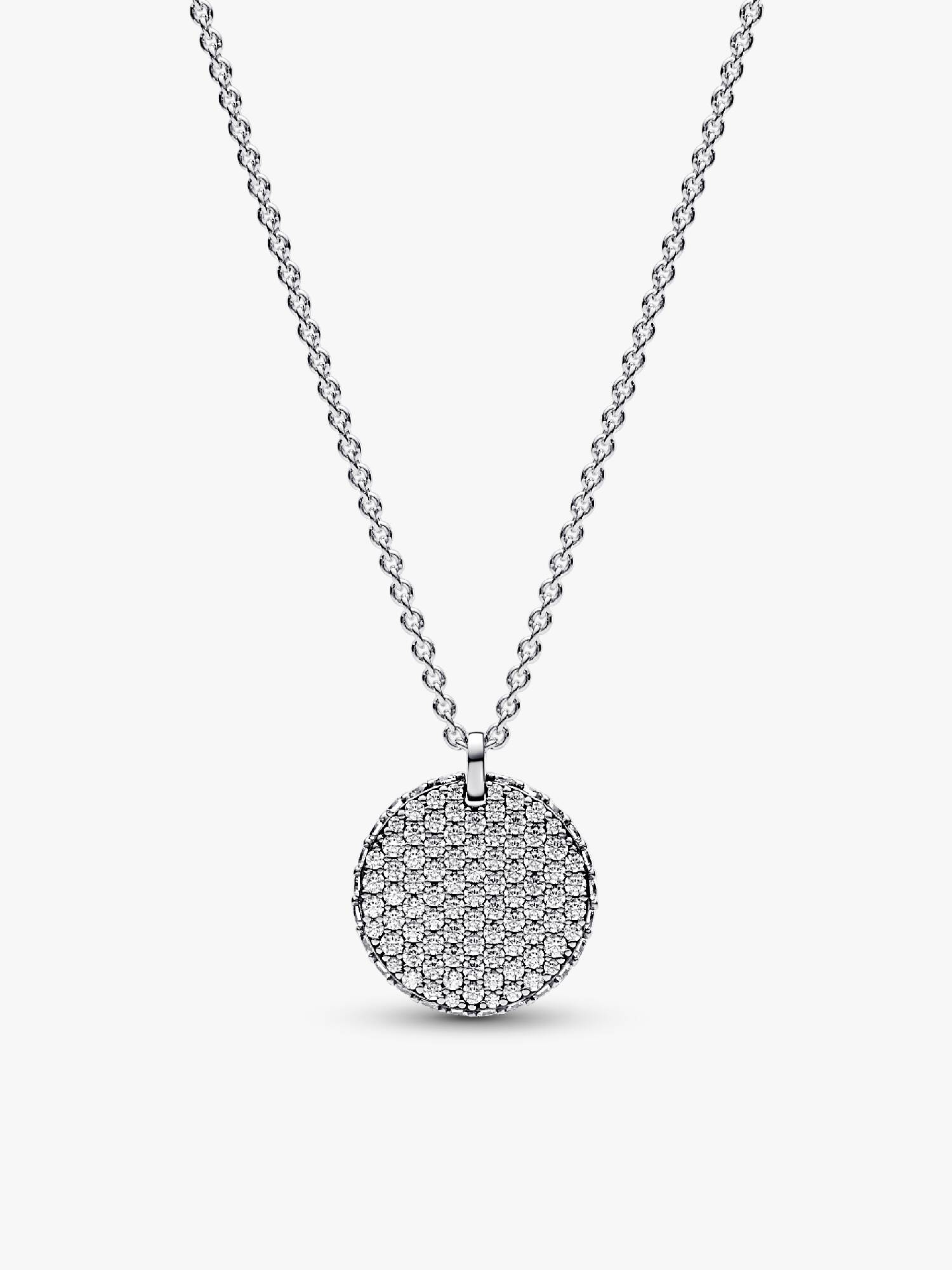 Pandora Timeless Pavé Round Pendant Necklace