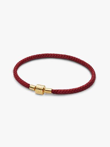 Shimmering Red Cord Bracelet