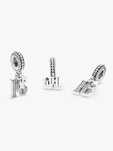 16th Celebration Dangle Charm