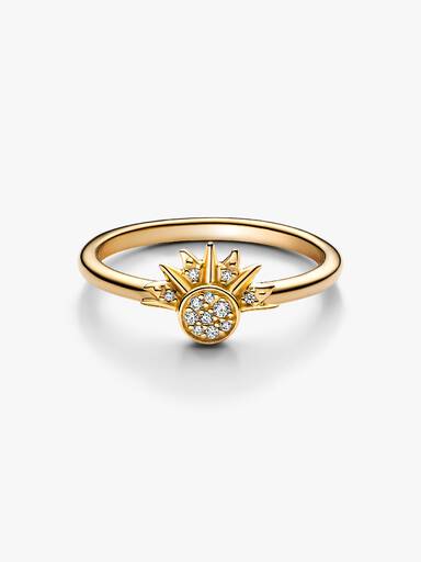 Celestial Sparkling Sun Ring