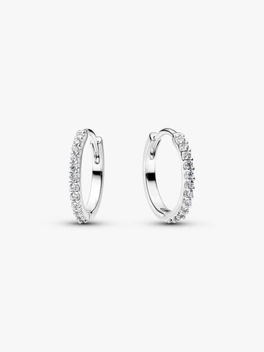 Sparkling Mini Hoop Earrings