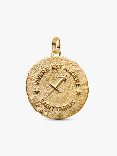 Sagittarius Zodiac Oversized Medallion Charm