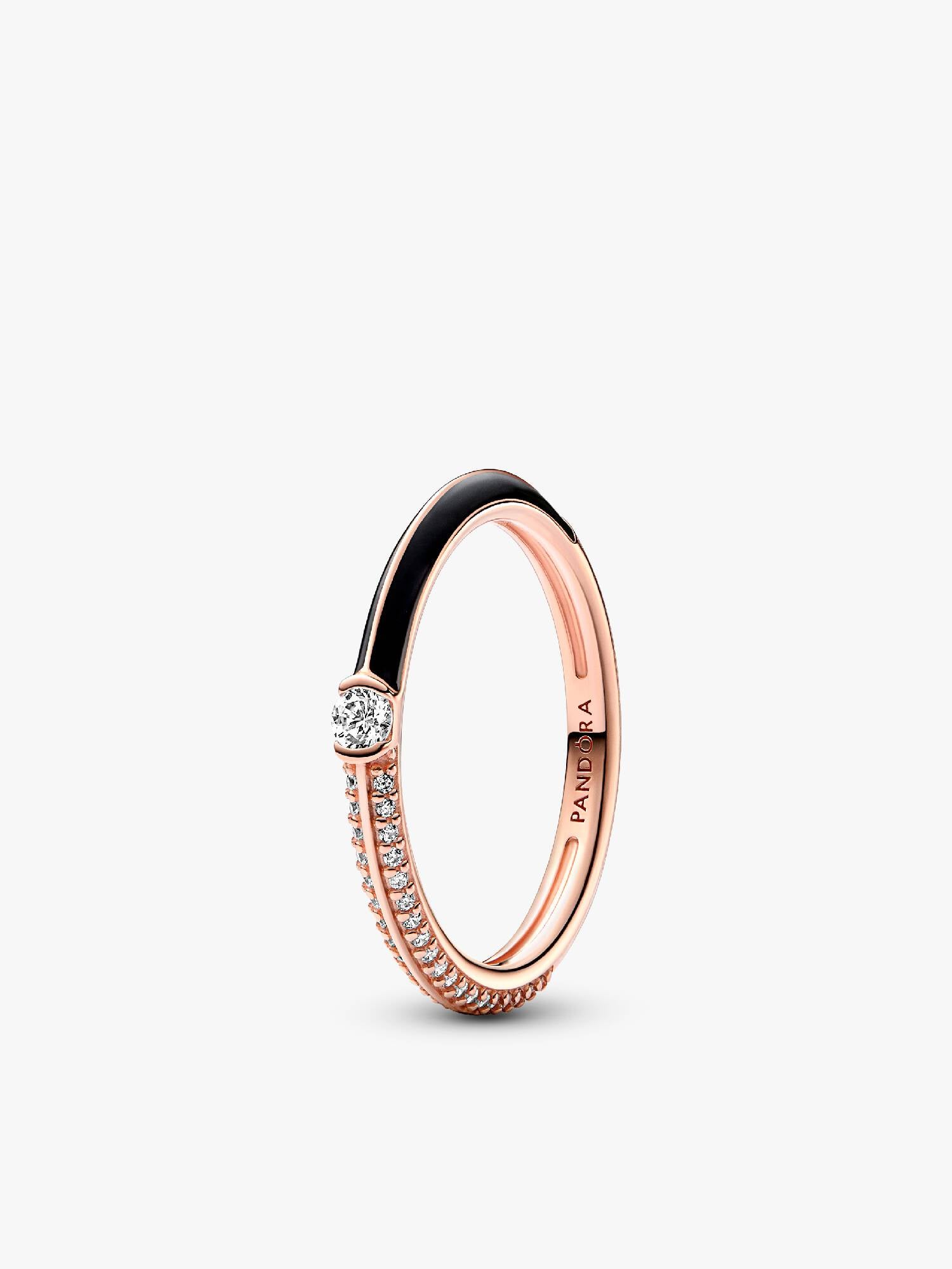 Pavé & Black Dual Ring