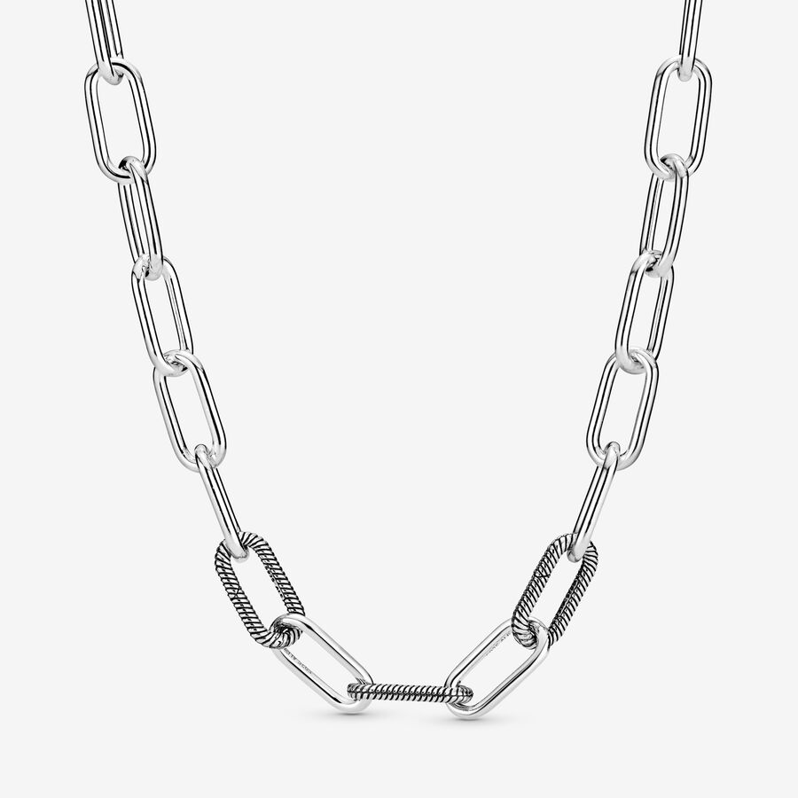 Pandora ME Round Clasp Medium-Link Chain Necklace image number 0