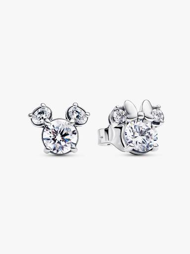 Disney Mickey Mouse & Minnie Mouse Sparkling Stud Earrings