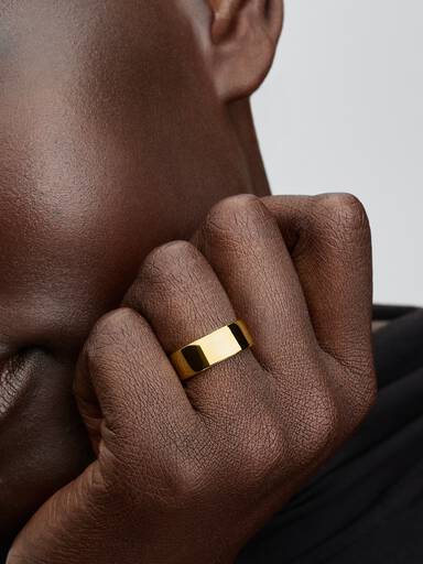 Engravable Wide Band Ring