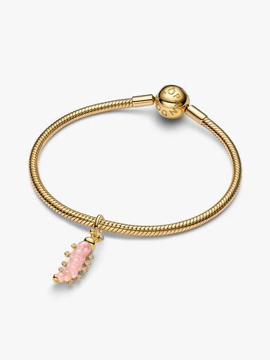 Pink Caterpillar Charm