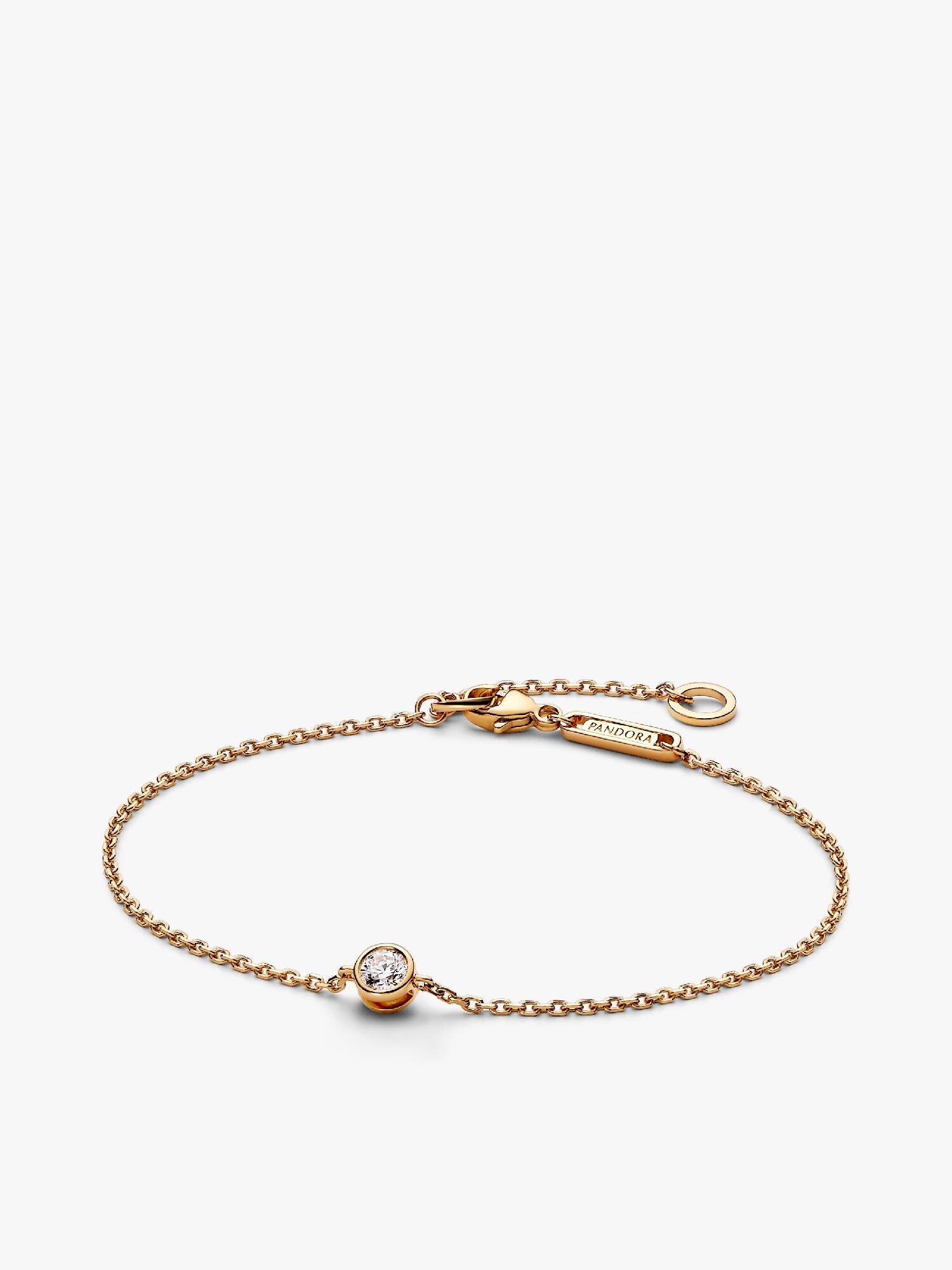 Pandora Era Lab-Grown Diamond Bezel Chain Bracelet