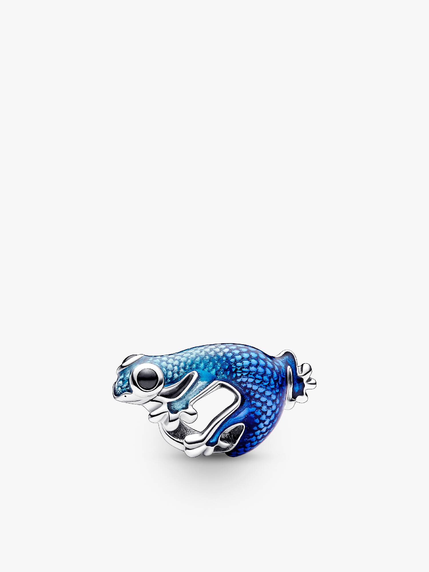 Metallic Blue Gecko Charm