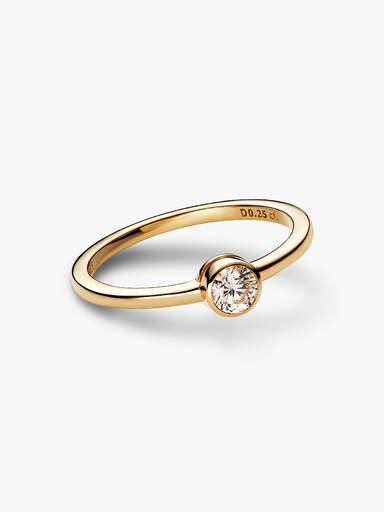 Pandora Era Lab-Grown Diamond Bezel Ring