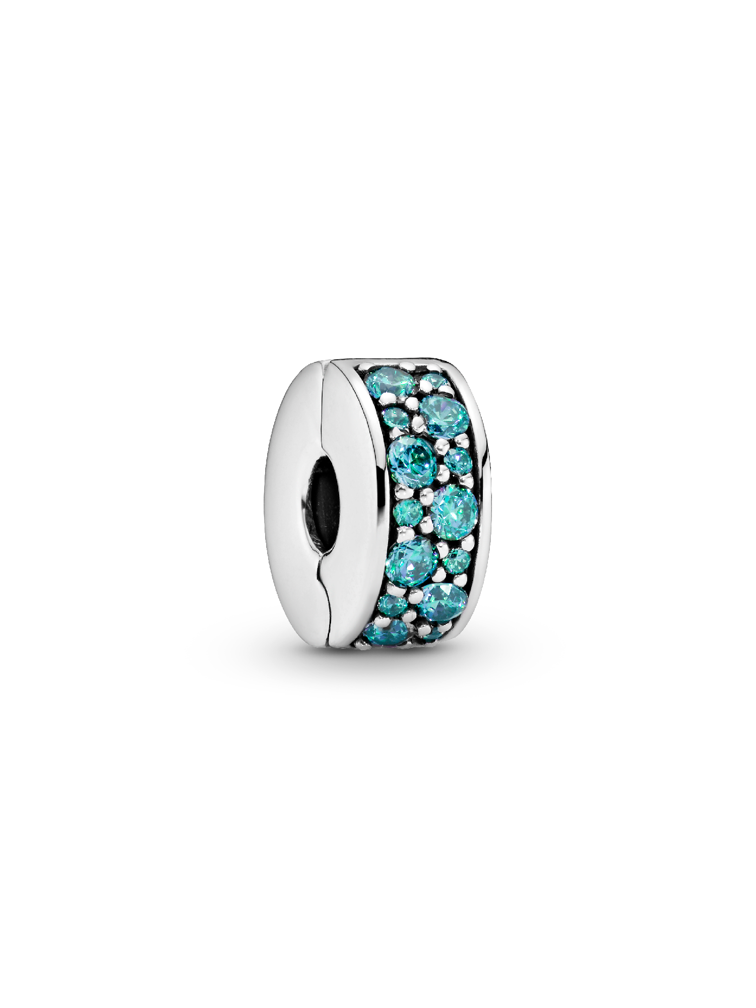 Teal Pavé Clip