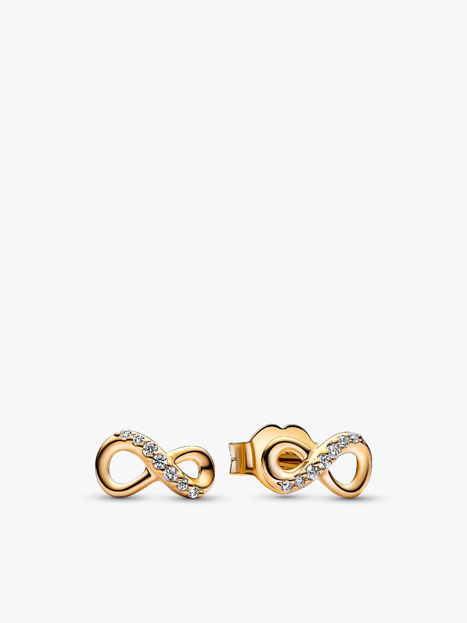 Sparkling Infinity Stud Earrings