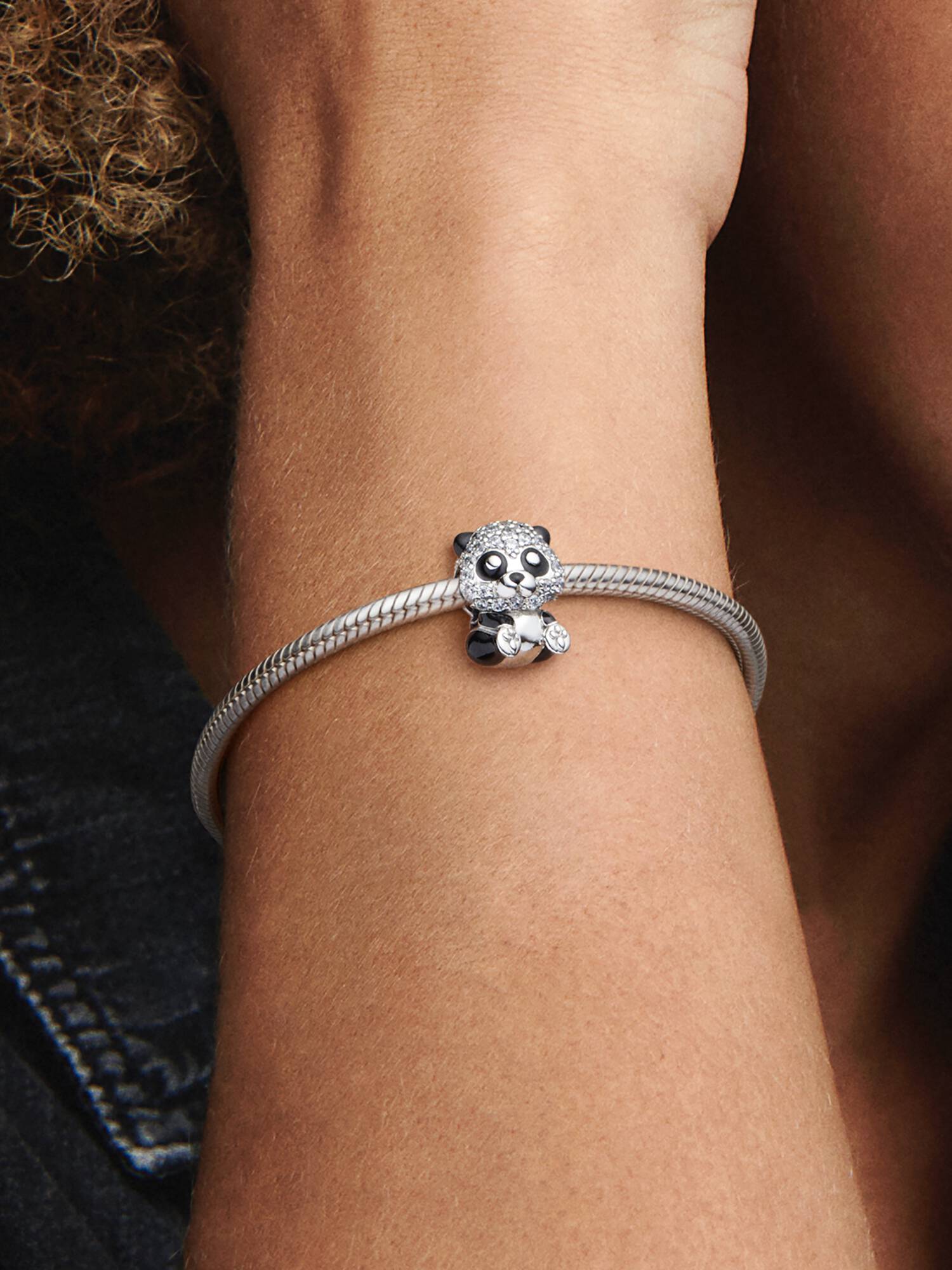 Sparkling Cute Panda Charm