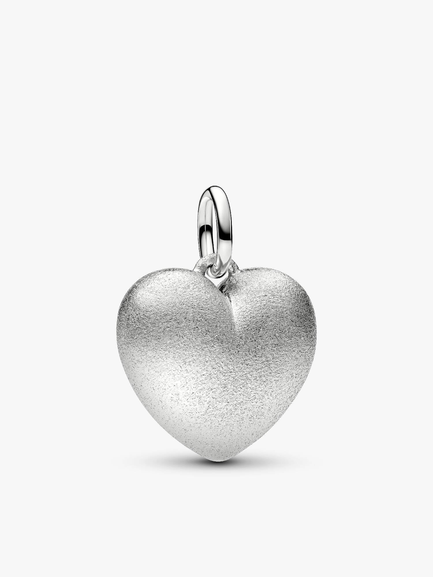 Matte Puffy Heart Dangle Charm