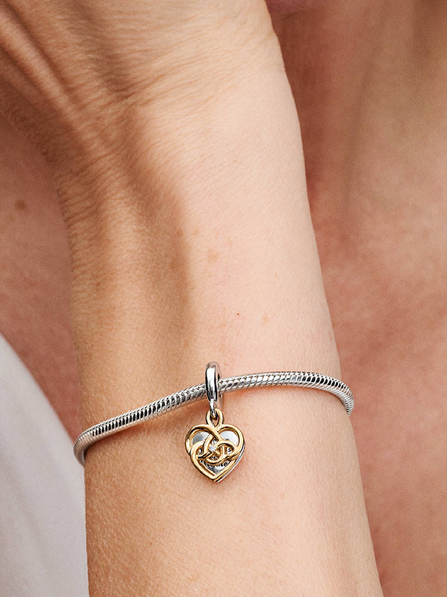 Lab-grown Diamond Engravable Mum Double Dangle Charm