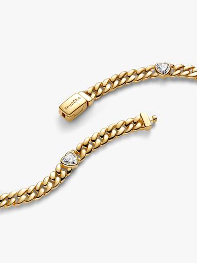 Heart Cuban Chain Bracelet