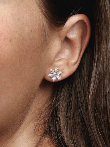 Sparkling Herbarium Cluster Stud Earrings