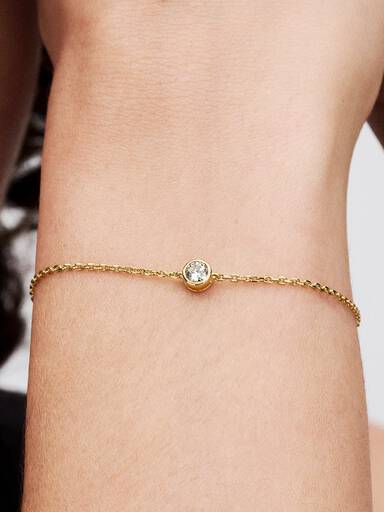 Pandora Era Lab-Grown Diamond Bezel Chain Bracelet