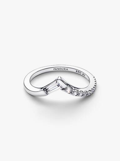 Tiara Baguette Pavé Band Ring