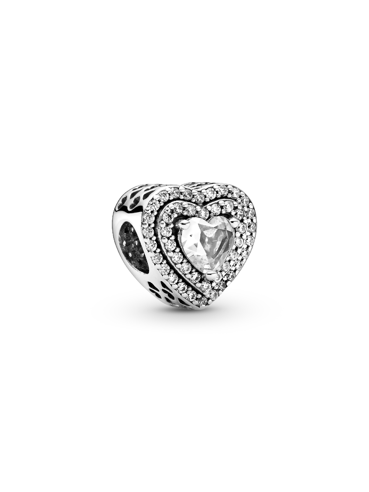 Sparkling Levelled Hearts Charm